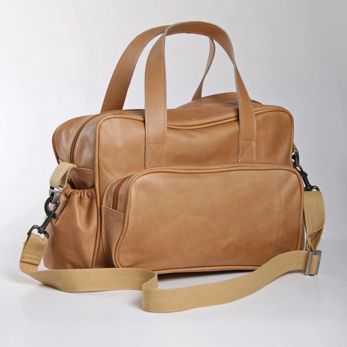Thandana Leather Baby Changing Bag Hazelnut