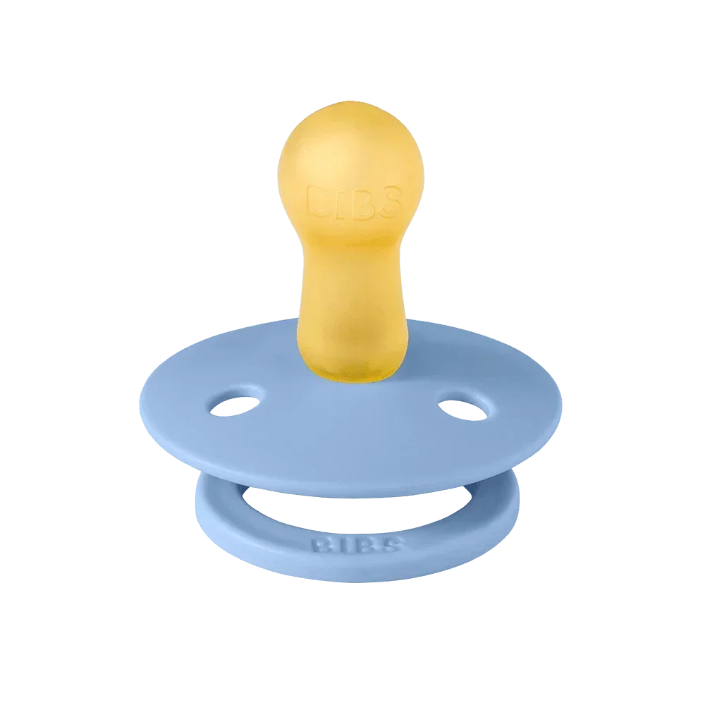 BIBS Colour Pacifier Sky Blue round nipple - Bubbadue