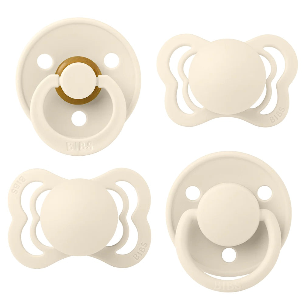 BIBS Pacifiers / Dummies Try-It Collection - Ivory