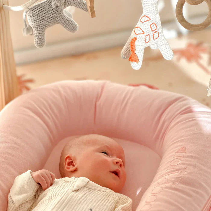 Deluxe+ Dock (0-8 months) - Blossom Chambray - Bubbadue