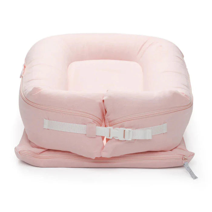 Deluxe+ Dock (0-8 months) - Blossom Chambray - Bubbadue
