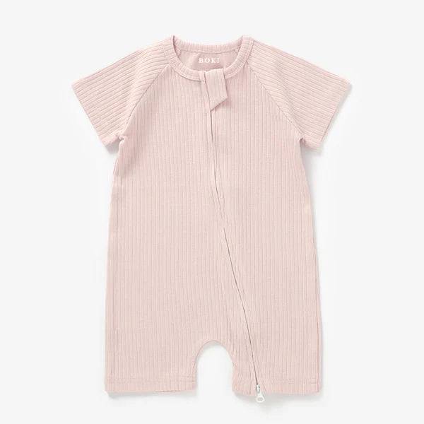 Organic Ribbed Summer Zipsuit - Baby Clothing (0-3 Months) - Bubbadue