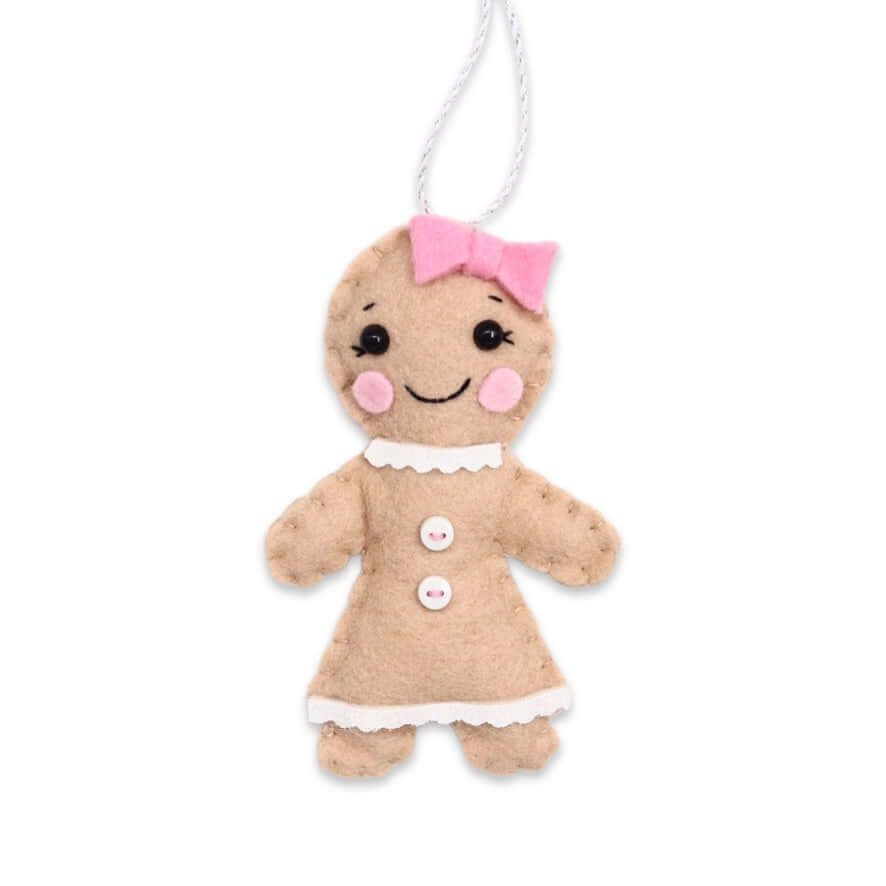 Gingerbread Woman Tree Decoration - Bubbadue