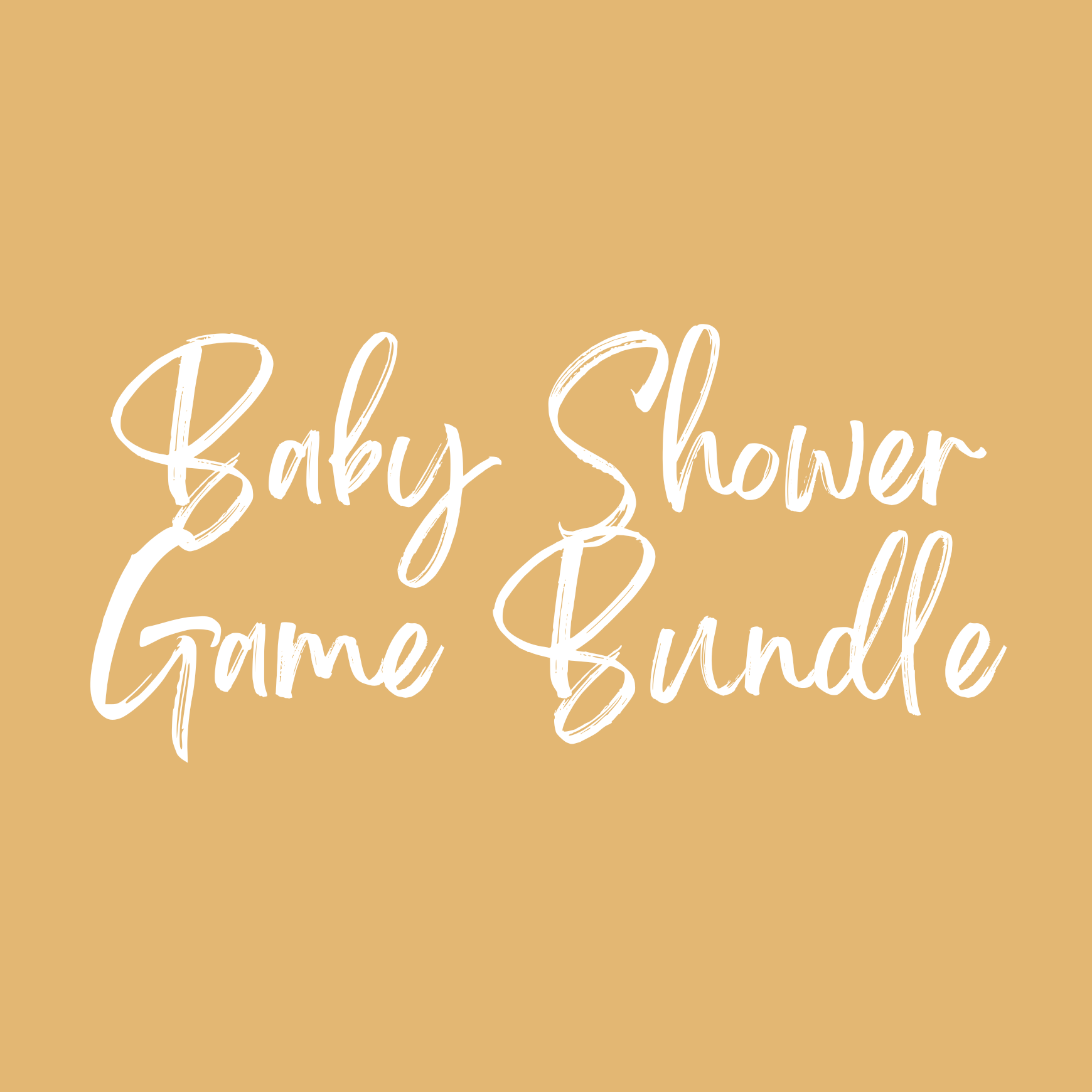 Digital Baby Shower Game Bundle - Bubbadue