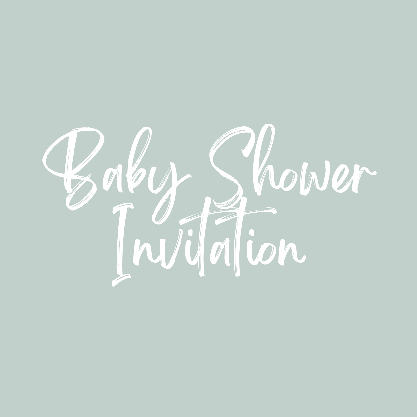 Digital Baby Shower Invites - Bubbadue