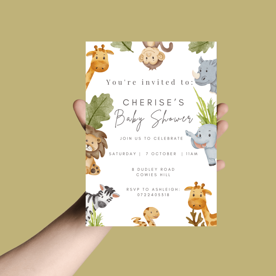 Digital Baby Shower Invites - Bubbadue