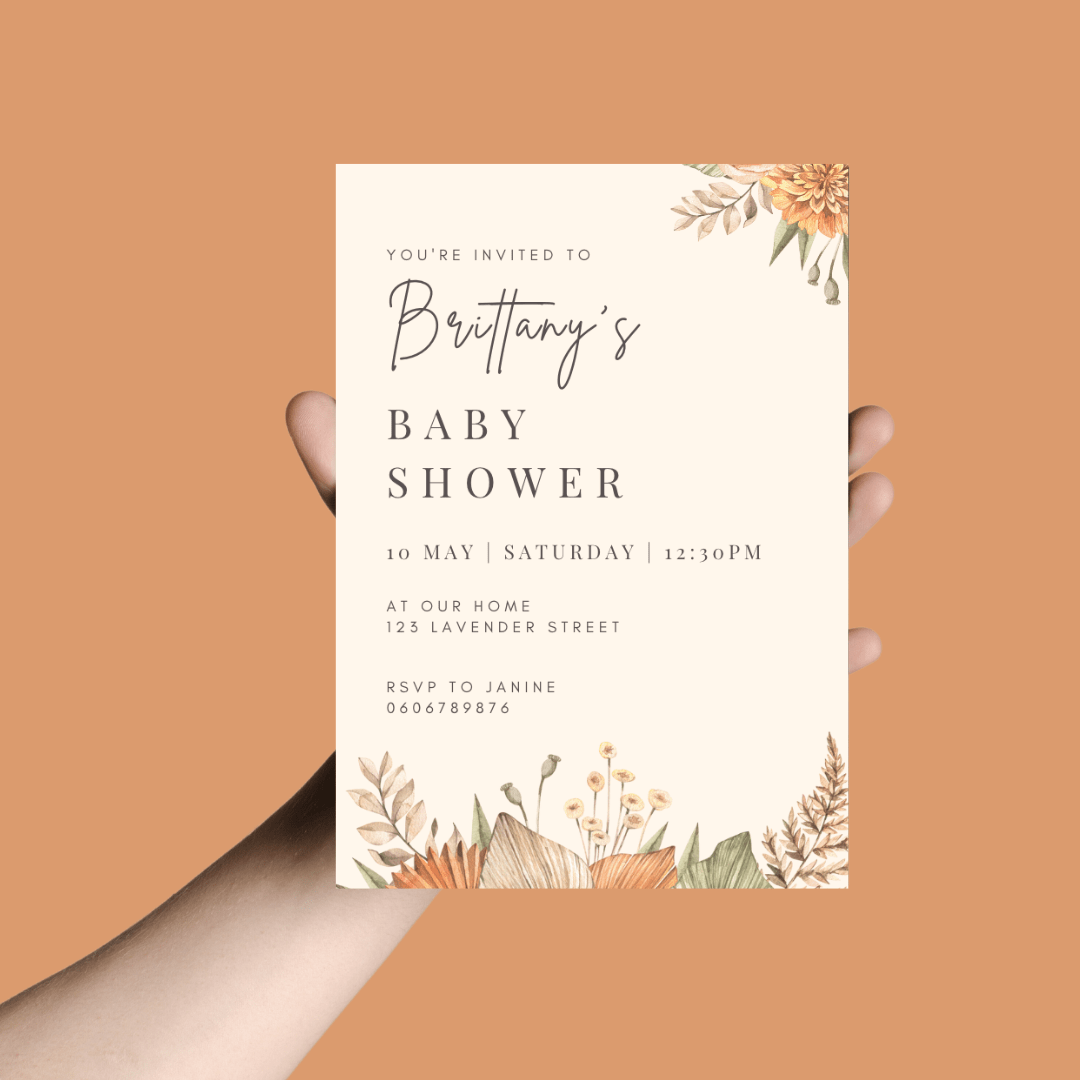 Digital Baby Shower Invites - Bubbadue