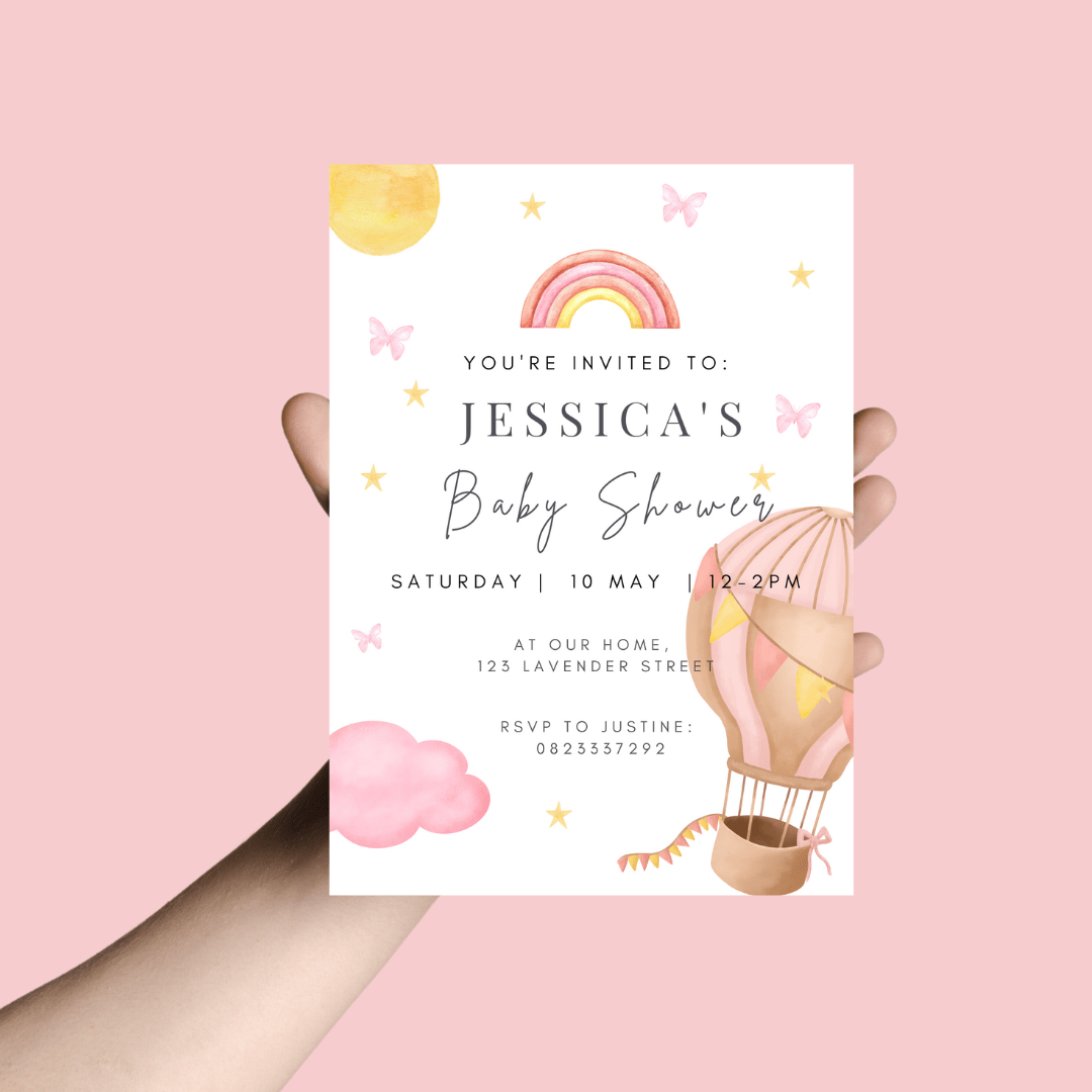 Digital Baby Shower Invites - Bubbadue