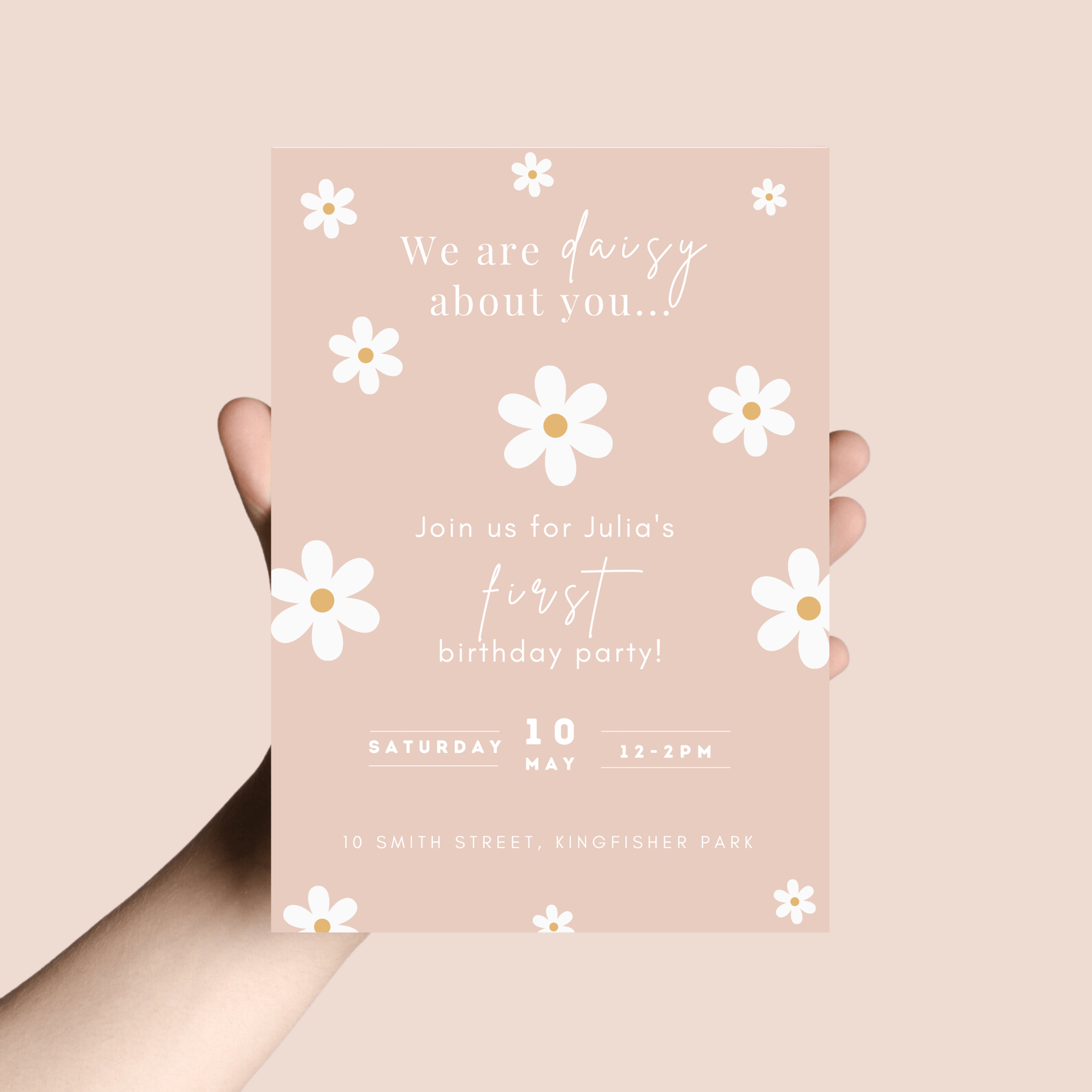 1st Birthday Invitations - Digital - Editable - Bubbadue