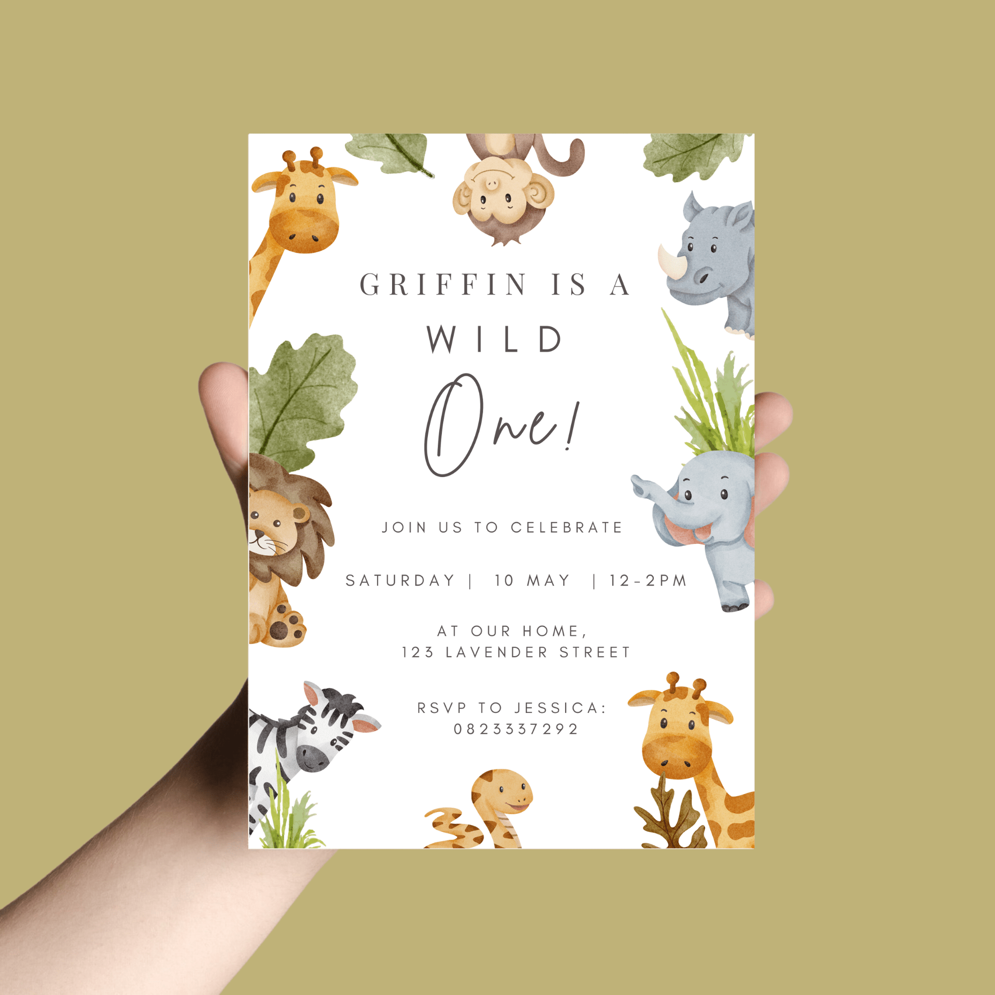 1st Birthday Invitations - Digital - Editable - Bubbadue