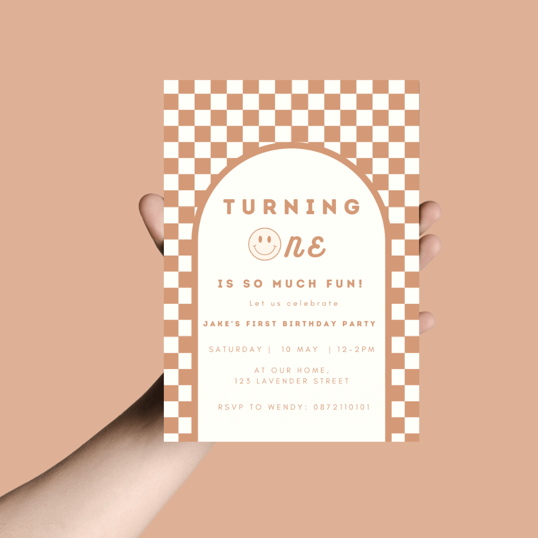 1st Birthday Invitations - Digital - Editable - Bubbadue