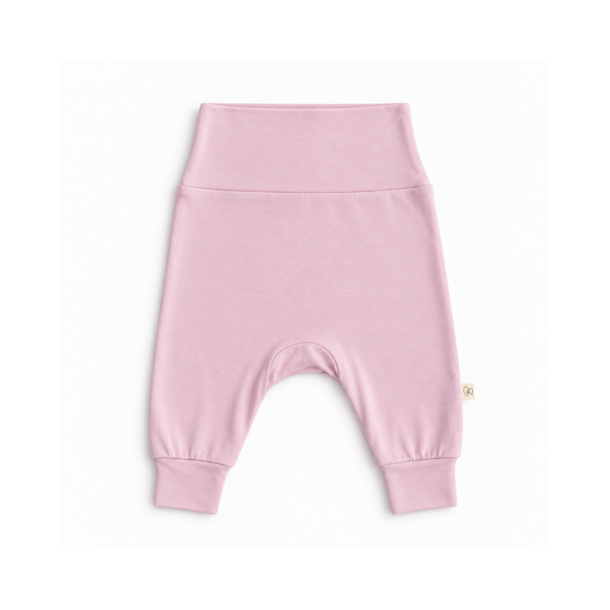 Bubbadue BubbaGrow Harem Pants in Rose, soft and comfortable clothing for kids, featuring a relaxed fit and stylish design.