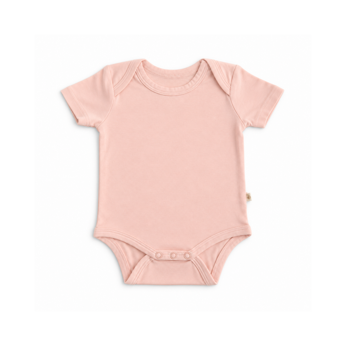 BubbaGrow Short Sleeve Vest - Peach