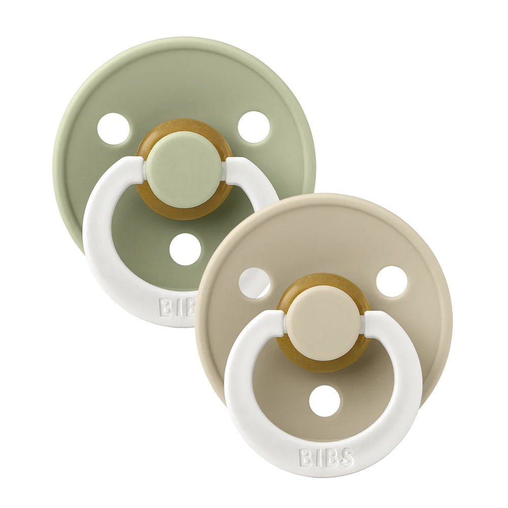 BIBS Colour Night Glow 2 Pack - Sage/Vanilla