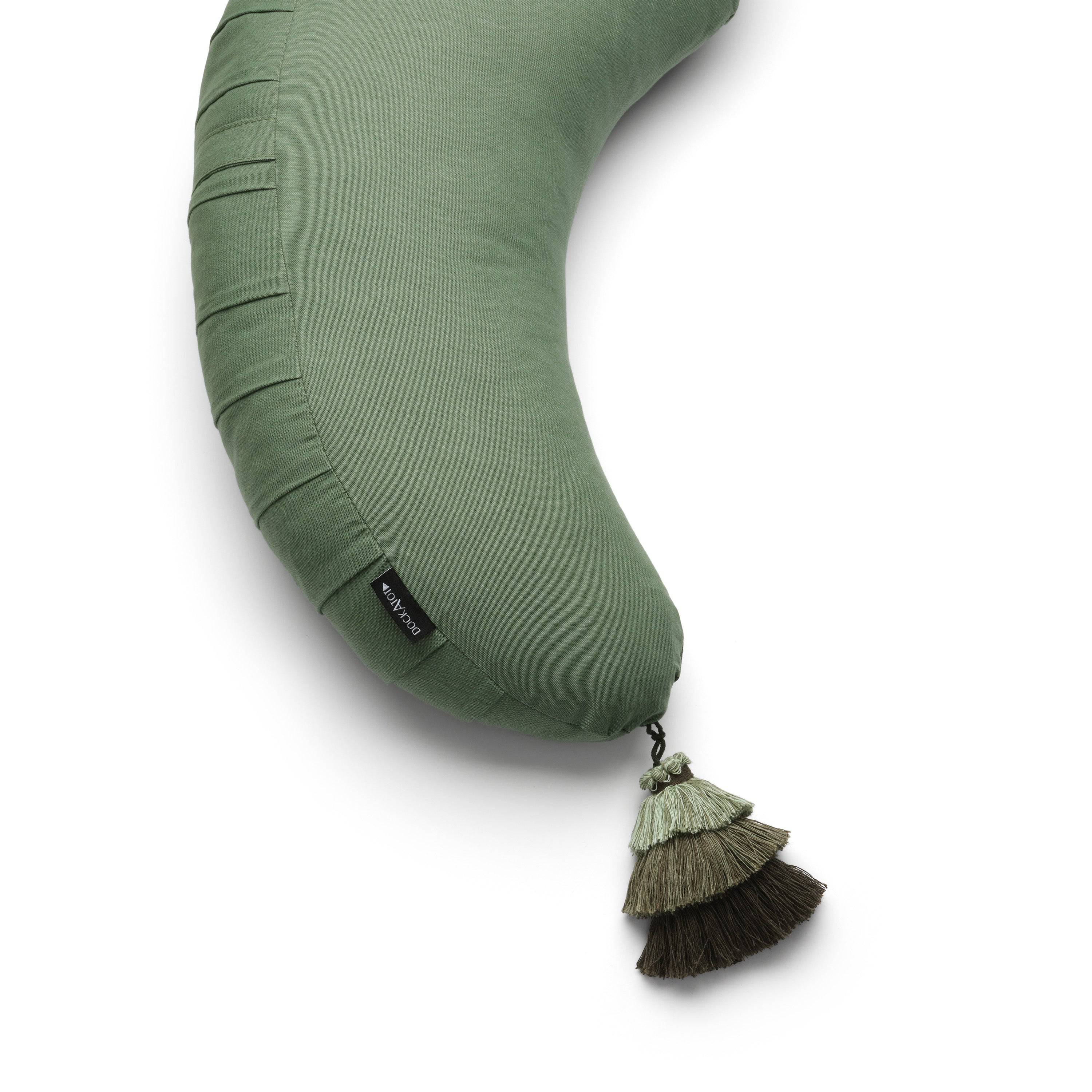 La Maman Wedge Feeding Pillow - Emerald Chambray - Bubbadue