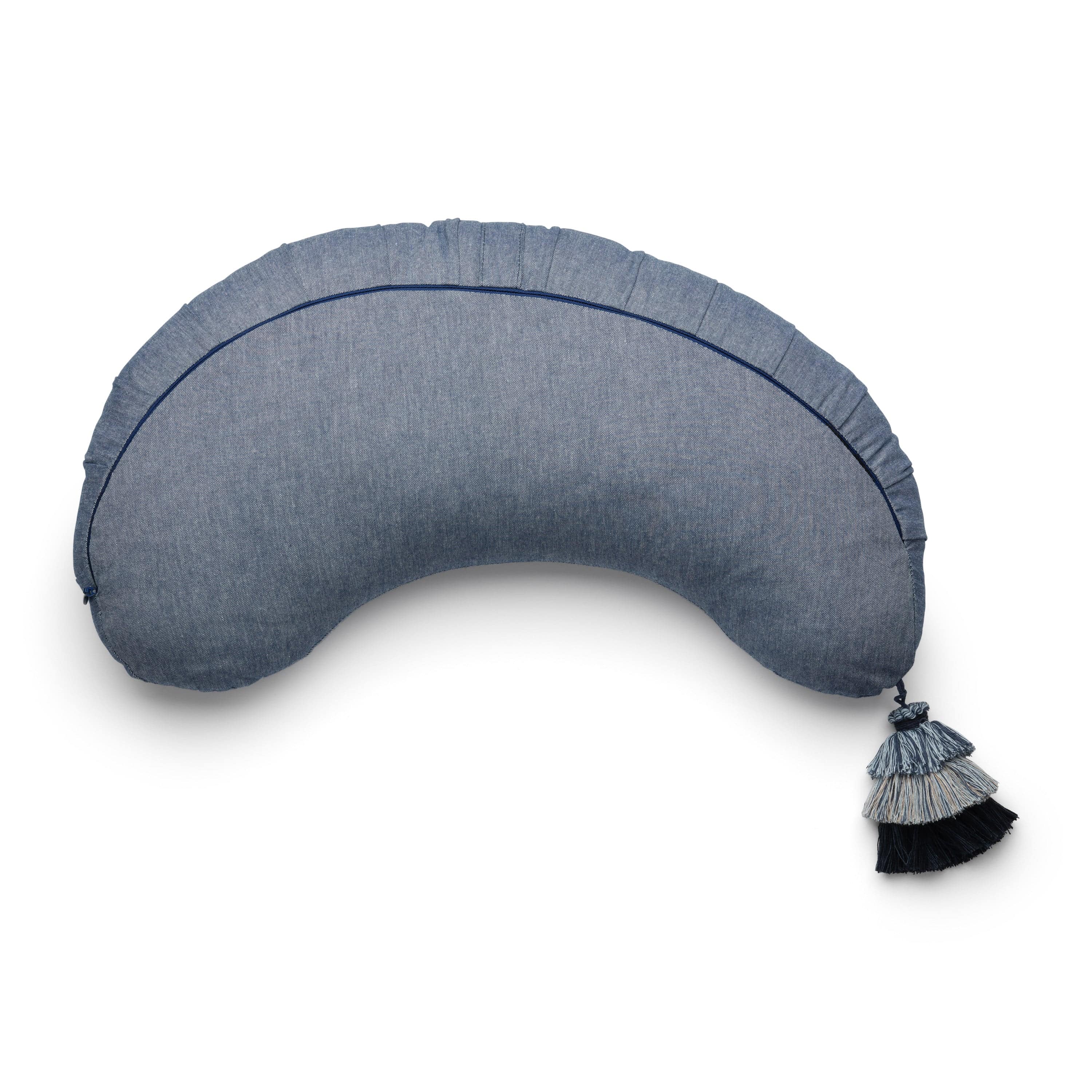 La Maman Wedge Feeding Pillow - Indigo Chambray - Bubbadue