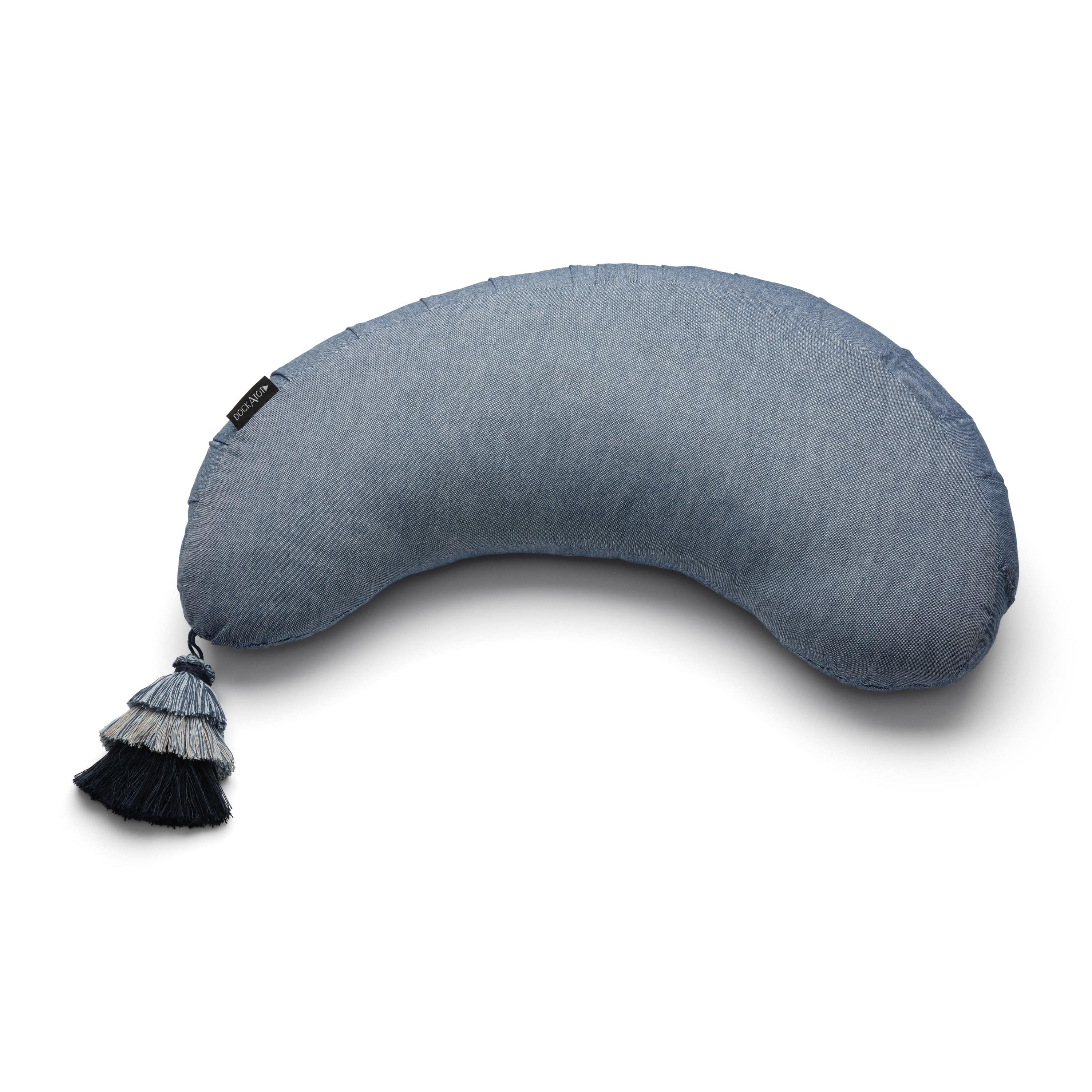 La Maman Wedge Feeding Pillow - Indigo Chambray - Bubbadue