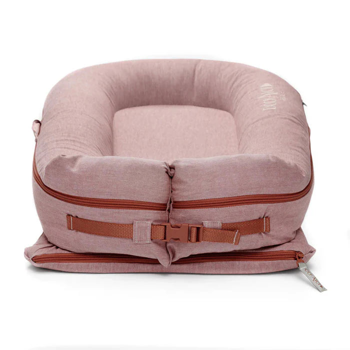 Deluxe+ Dock (0-8 months) - Ginger Chambray - Bubbadue