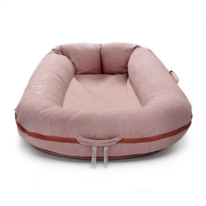 Deluxe+ Dock (0-8 months) - Ginger Chambray - Bubbadue