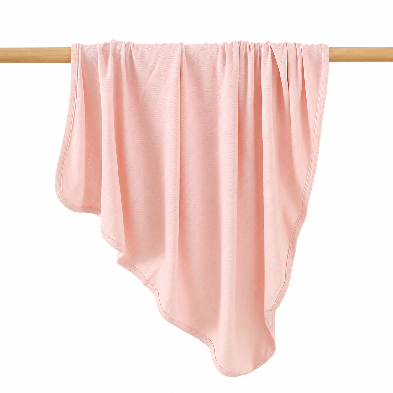 Haven Pointelle Baby Blanket in Blush
