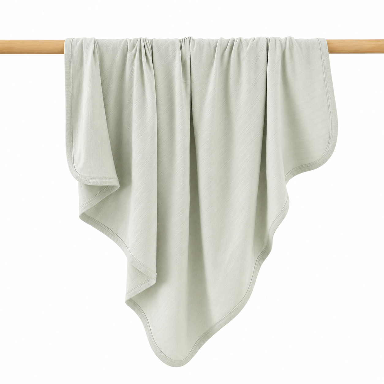 Haven Pointelle Baby Blanket in Sage
