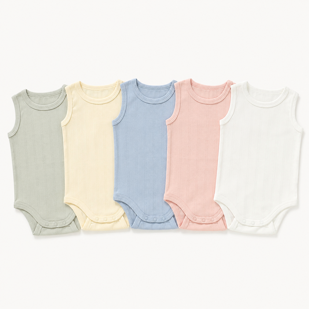 The Haven Pointelle Vest in all five shades