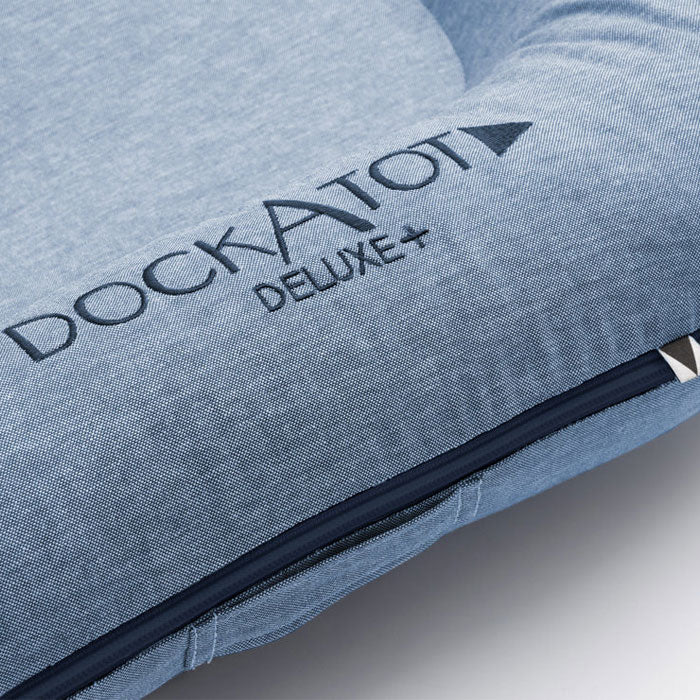 Deluxe+ Dock (0-8 months) - Indigo Chambray - Bubbadue