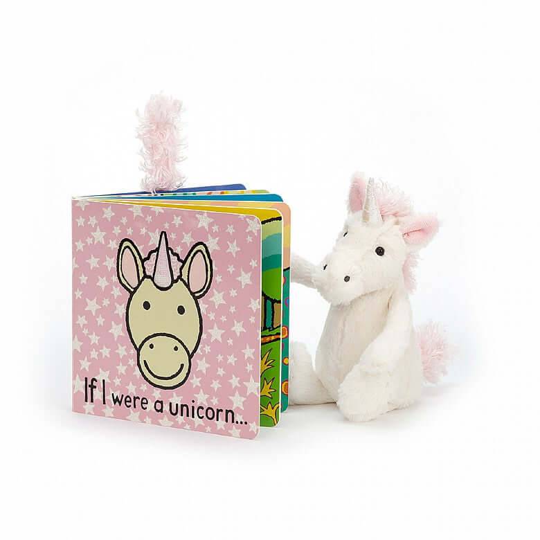 If I Were A Unicorn Book & Bashful Unicorn - Jellycat - Bubbadue