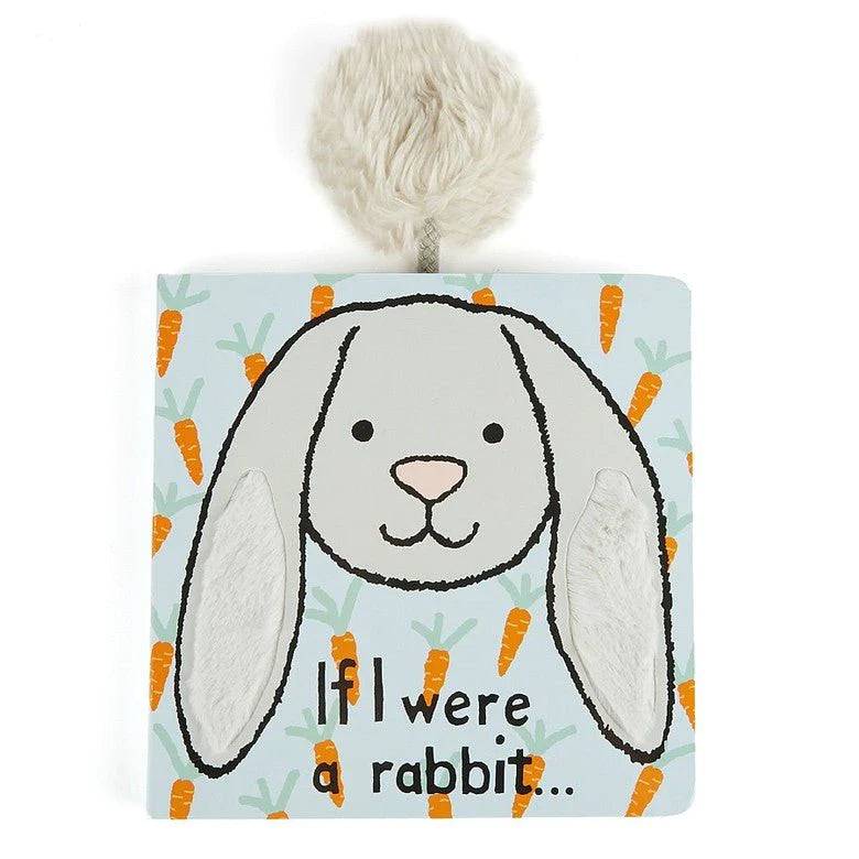 If I Were A Rabbit Book Silver - Jellycat - Bubbadue