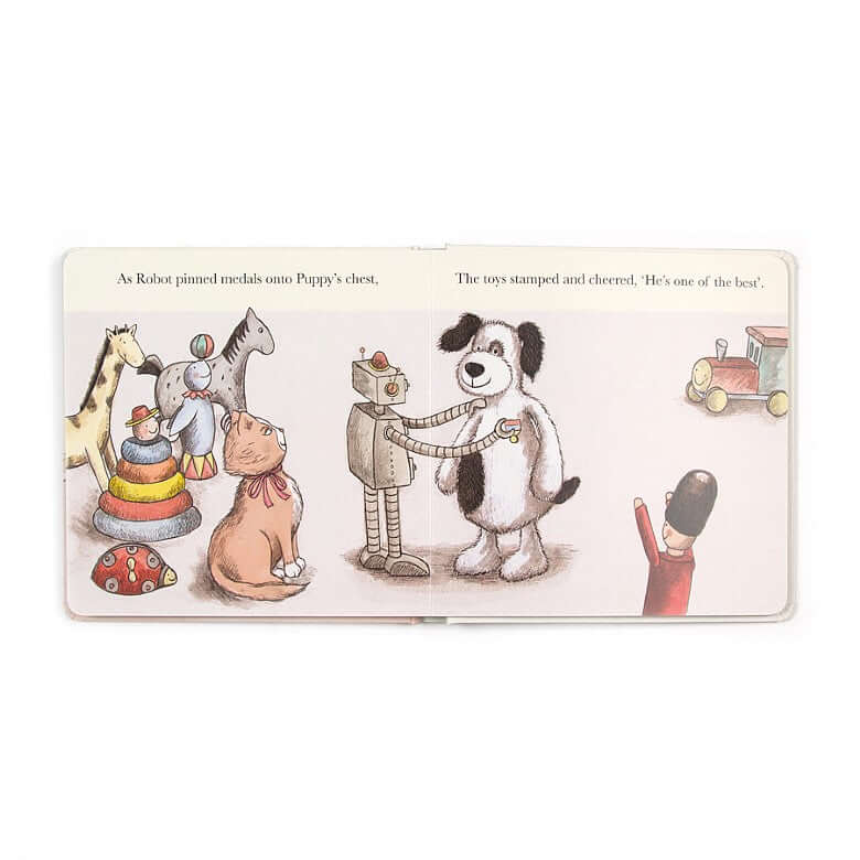 Scruffy Puppy Book - Jellycat - Bubbadue