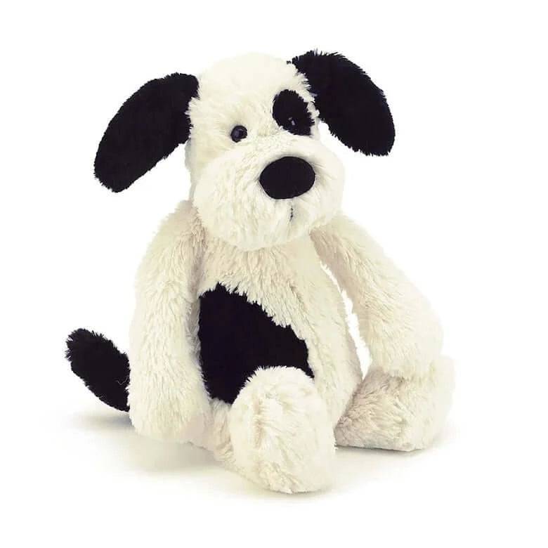 Bashful Black & Cream Puppy (H31xW12) - Jellycat - Bubbadue