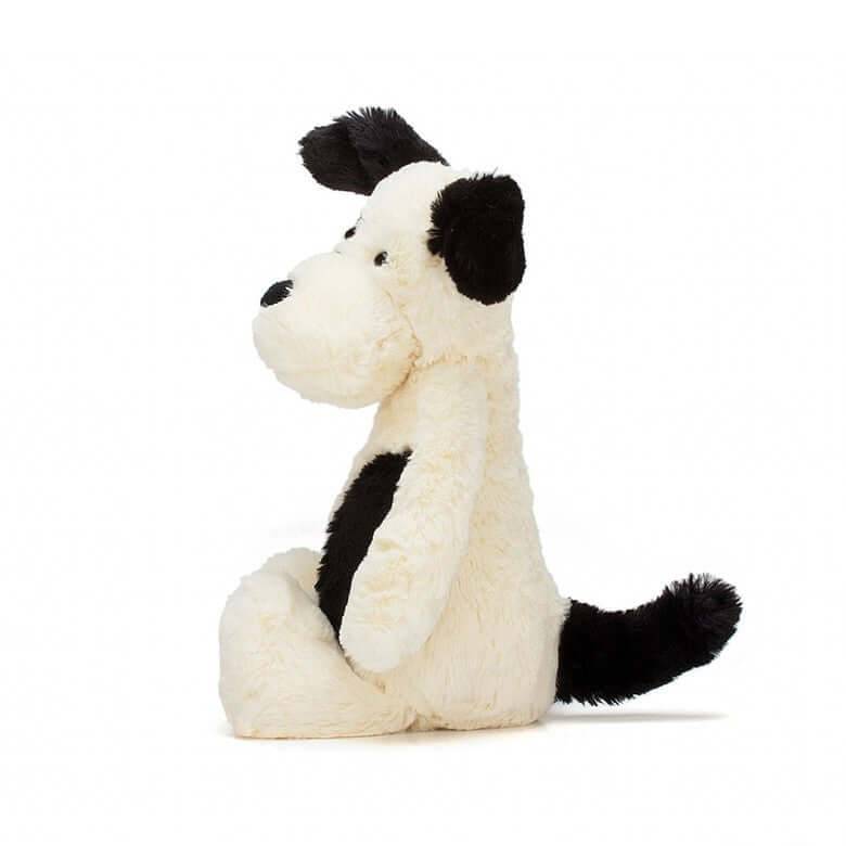 Bashful Black & Cream Puppy (H31xW12) - Jellycat - Bubbadue