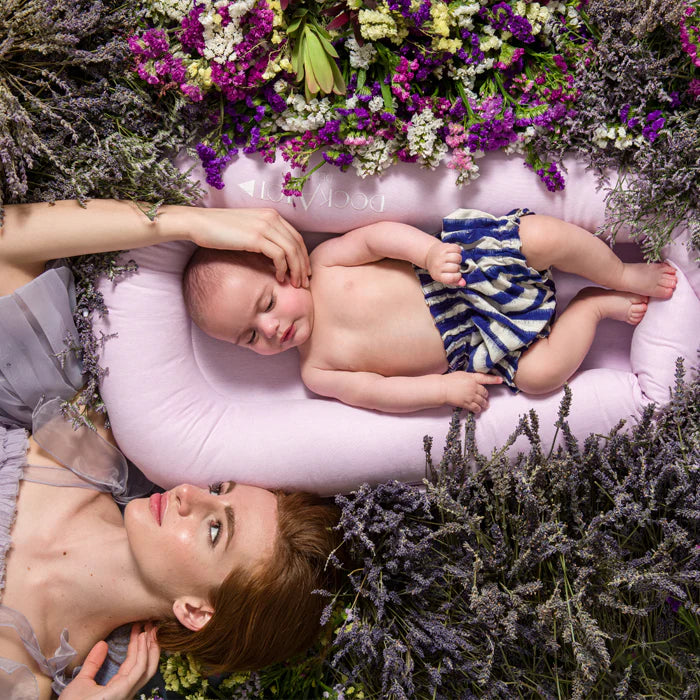 Deluxe+ Dock (0-8 months) - Lovely Lilac Chambray - Bubbadue