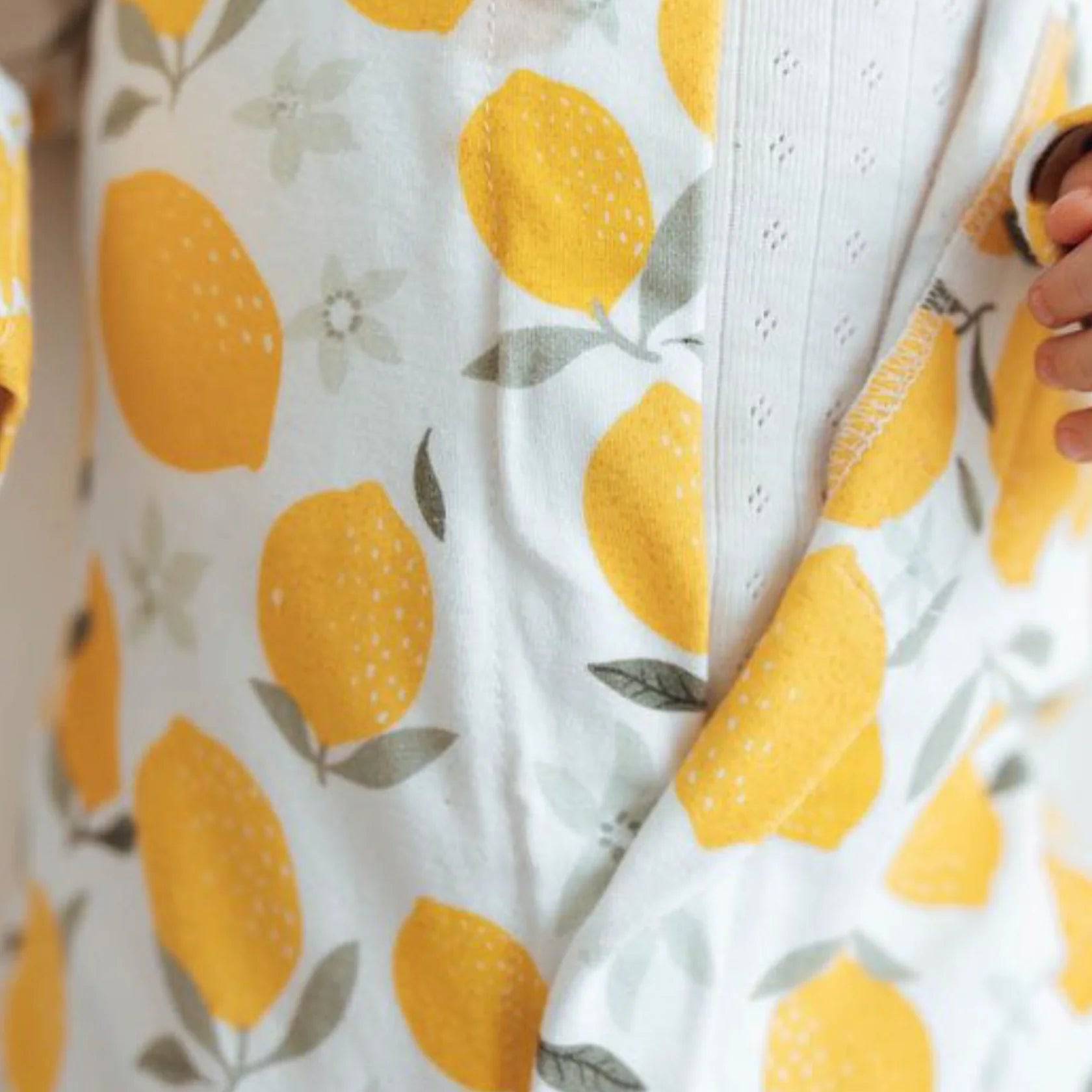 Magnetic Baby Romper - Lemon - Bubbadue