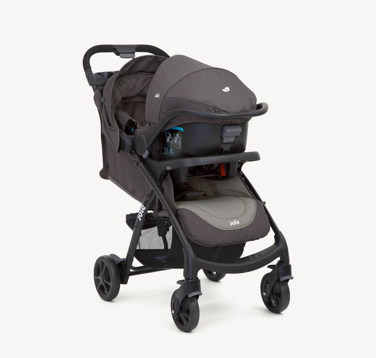 Joie Muze LX Travel System - Dark Pewter