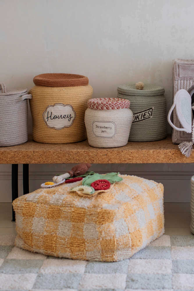 Lorena Canals Pouf Vichy - Honey
