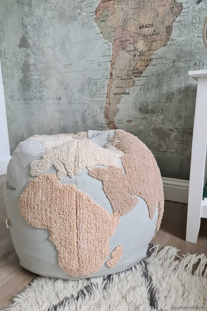 Lorena Canals Pouf World Map