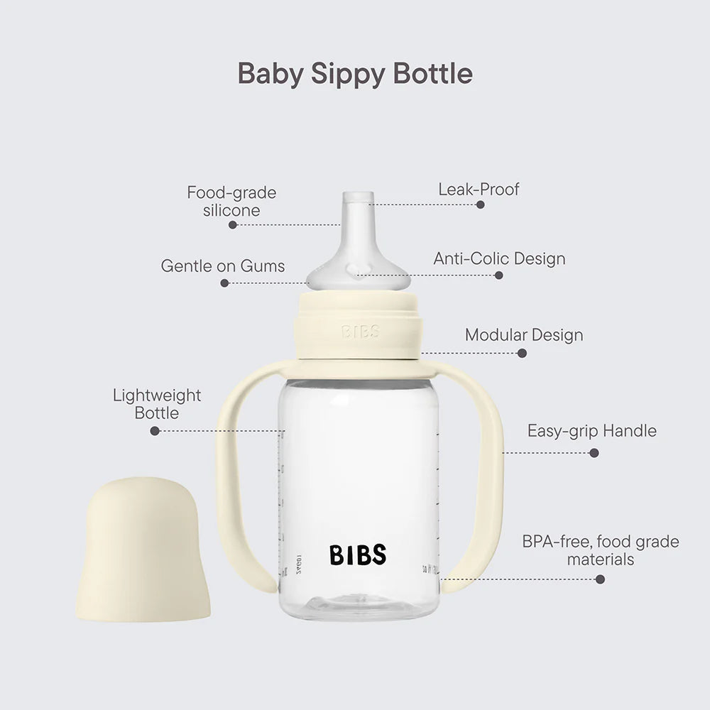 Baby care silicone sippy bottle spout by Gnash, 150 ml capacity, in blush color, suitable for infants learning to drink.