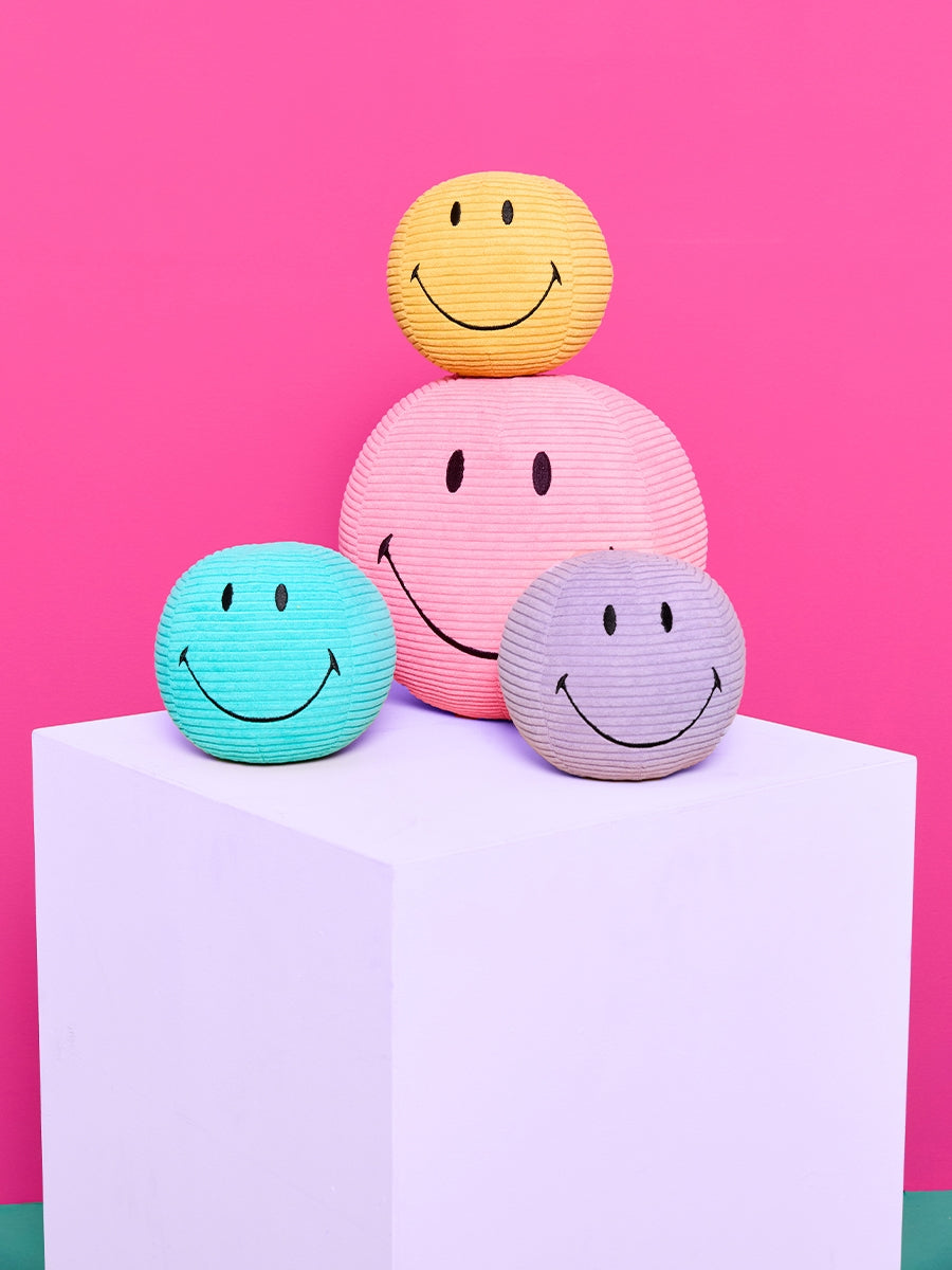 Smiley ECO Corduroy Plush (13cm) - Dark Purple