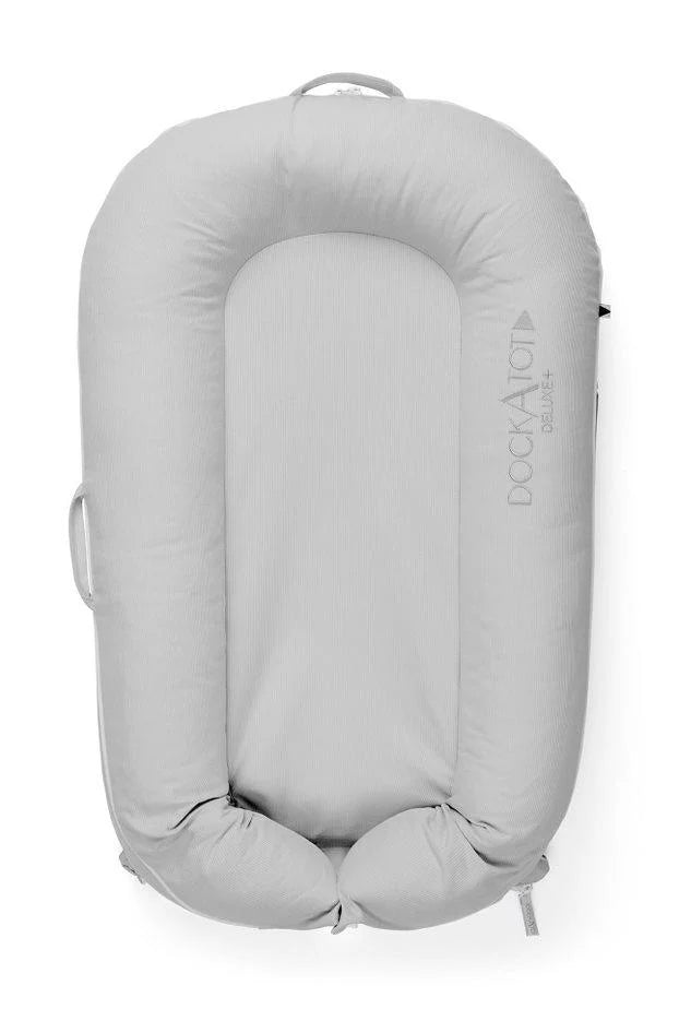 Deluxe+ Dock (0-8 months) - Cloud Grey - Bubbadue