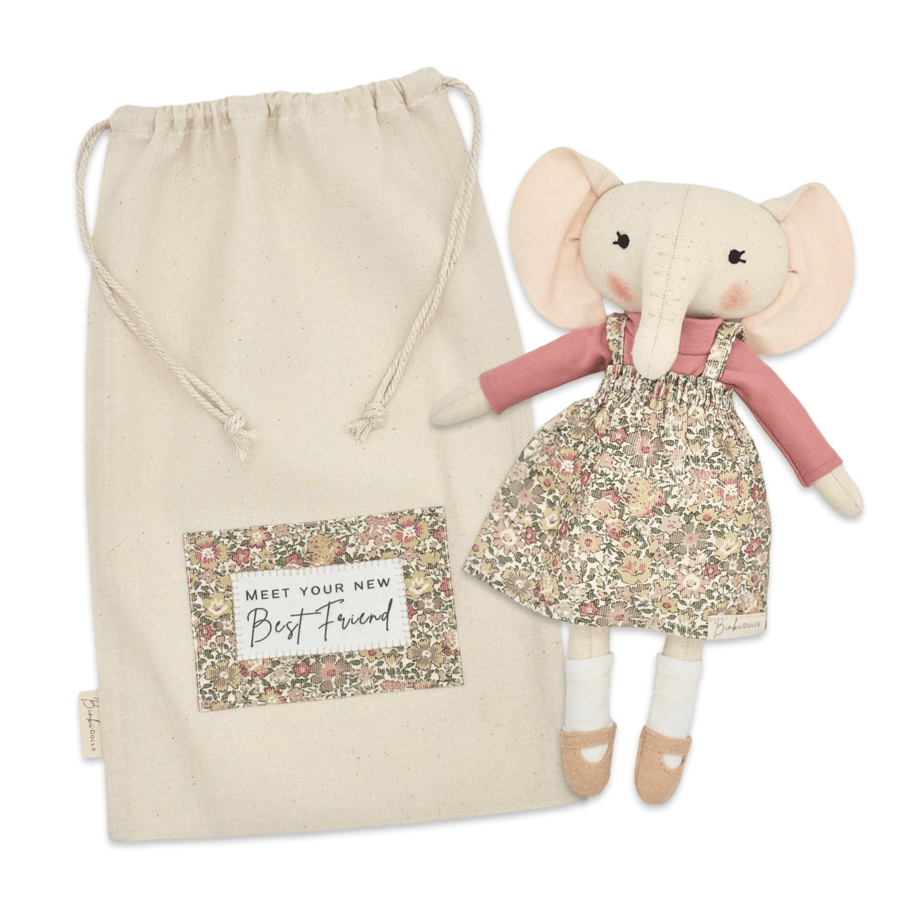 Binki Dolls - Packaged in a Matching Drawstring Bag - Bubbadue