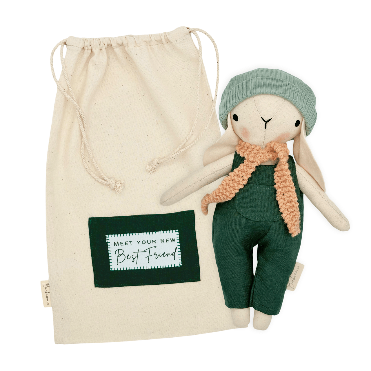 Binki Dolls - Packaged in a Matching Drawstring Bag - Bubbadue