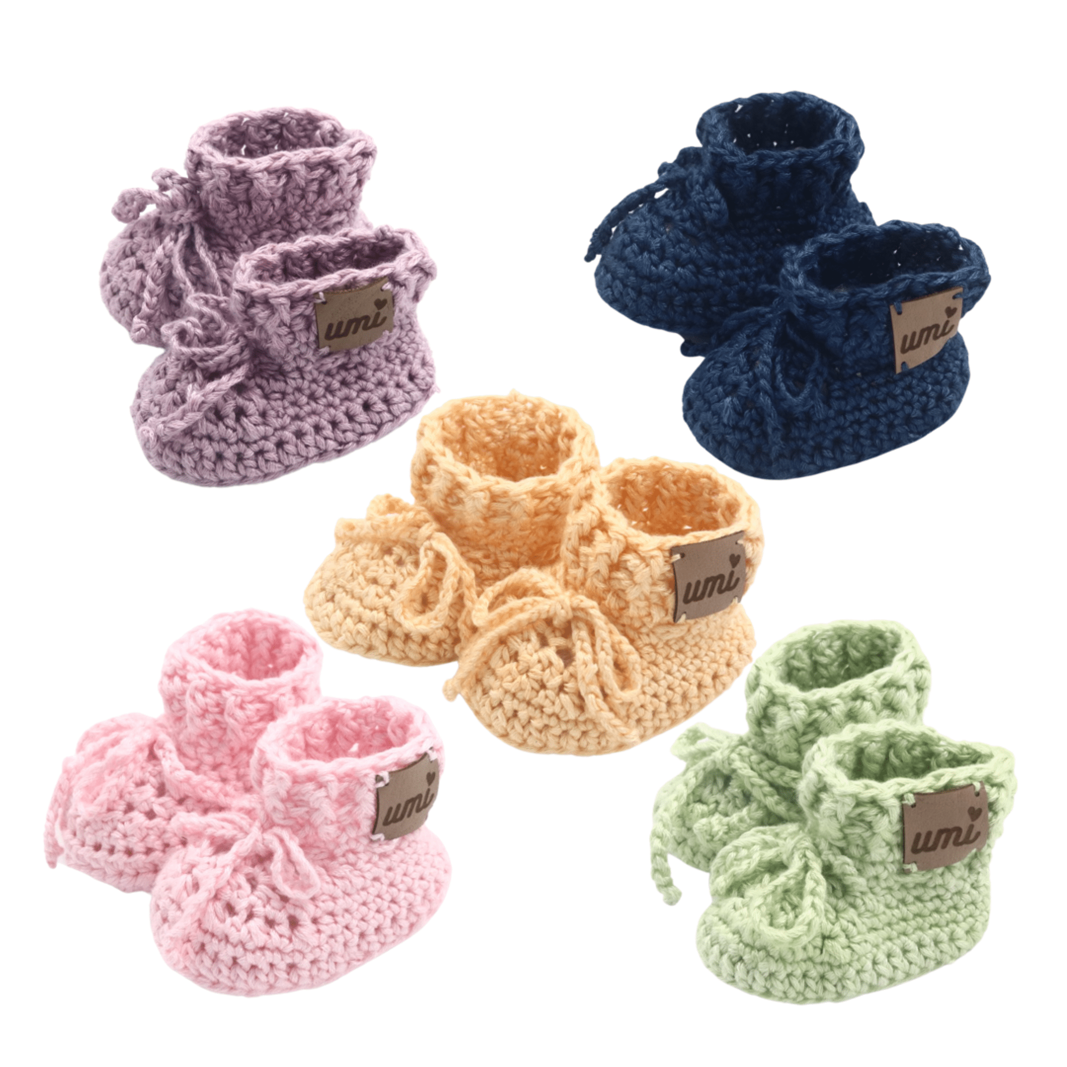 Umi Knitted Booties (0-3 Months) - Bubbadue