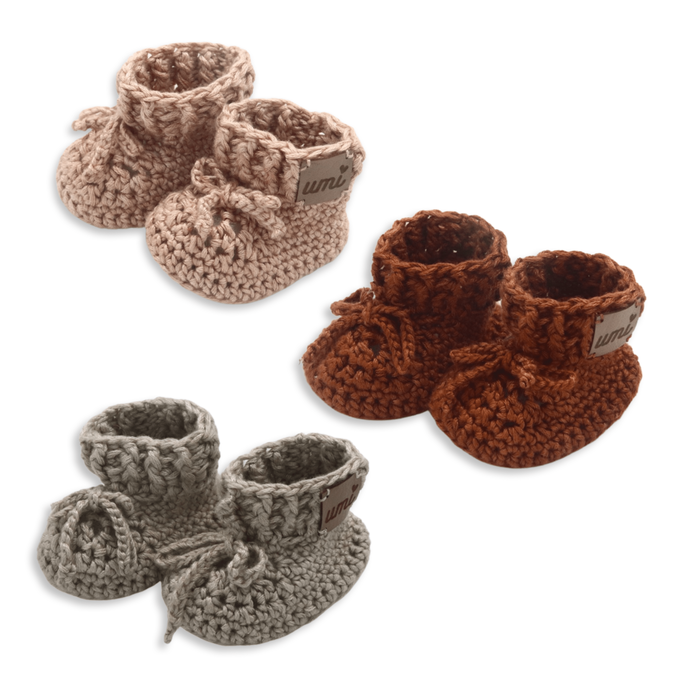 Umi Knitted Booties (0-3 Months) - Bubbadue