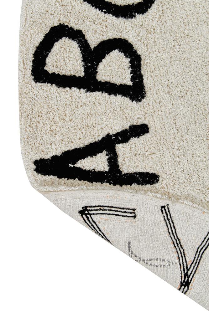 Lorena Canals Washable Rug ABC - Natural/Black