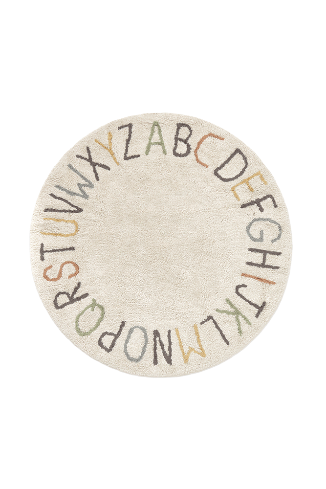 Lorena Canals Washable Play Rug ABC - Colour & Letters