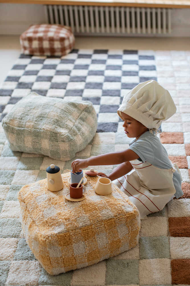 Lorena Canals Washable Rug Kitchen Tiles - Blue Sage