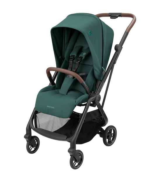 Leona² Travel System: Leona² Stroller + Pebble 360 Pro Car Seat + FamilyFix 360 Pro Slide Base - Twillic Green - Bubbadue