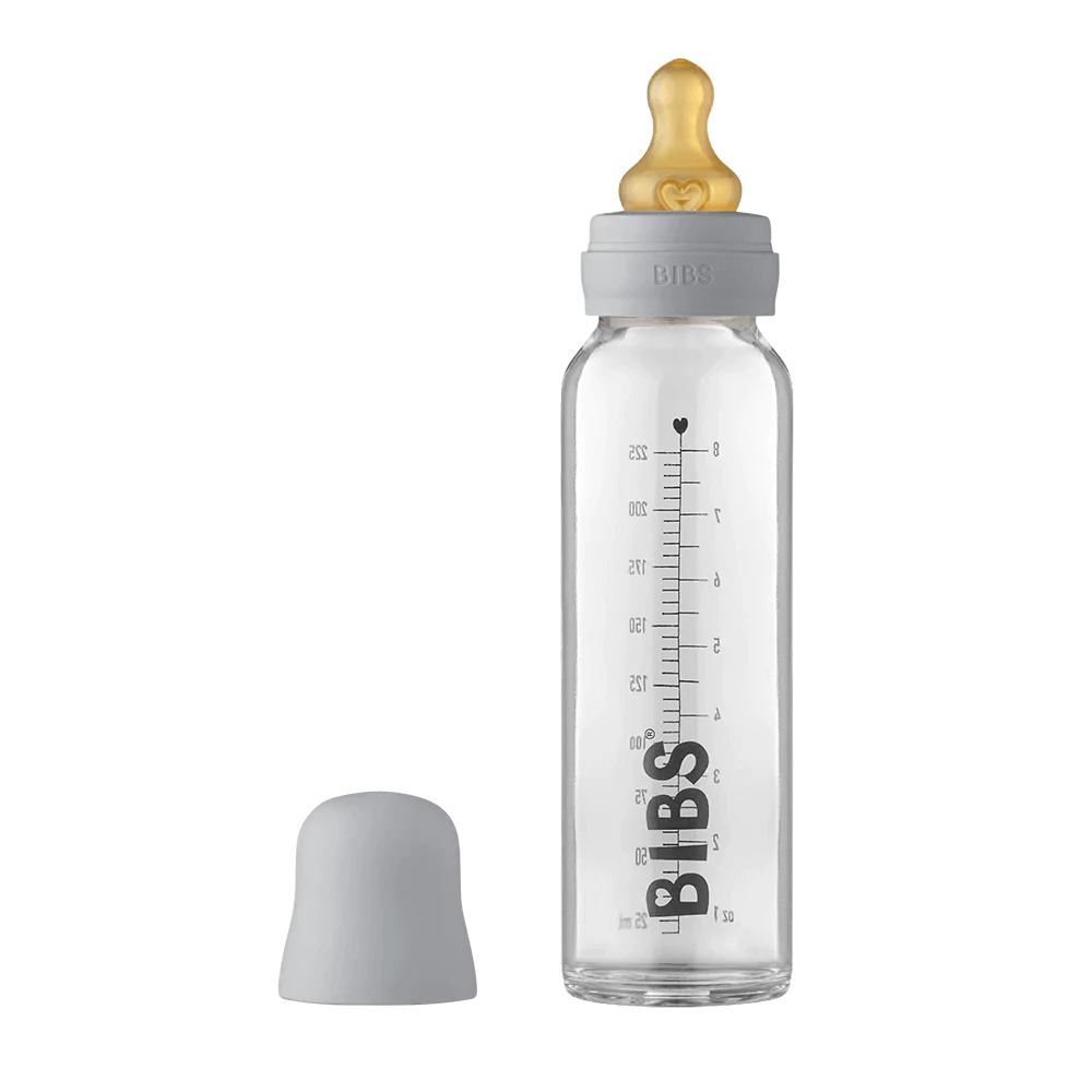 BIBS Baby Glass Bottle Complete Set 225ml - Bubbadue