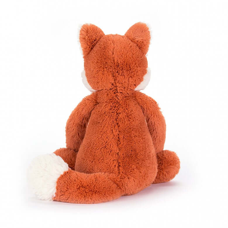 Bashful Fox Cub (18cm) - Jellycat A cunning cutie who can't wait for a cuddle! Cheeky little Bashful Fox is a jiffly ginger cub with fluffy white ears, feet and tail-tip. He loves to play giggly games, but this wily fox is far from tricking you; fun times and treats are for everyone he meets! Size: Small | 18cm SAFETY & CARE Tested to and passes the European Safety Standard for toys: EN71 parts 1, 2 & 3, for all ages. Suitable from birth. Hand wash only; do not tumble dry, dry clean or iron. Not recommended